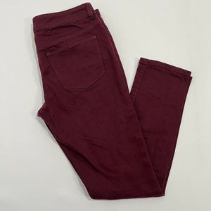 The Limited 678 Skinny Jeans Burgandy Low Rise 5 Pocket Stretch Womens Size 6